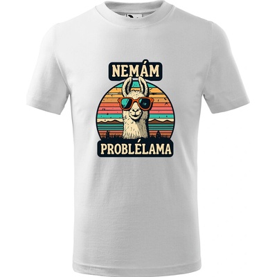 Handel detské tričko Nemám problélama biela