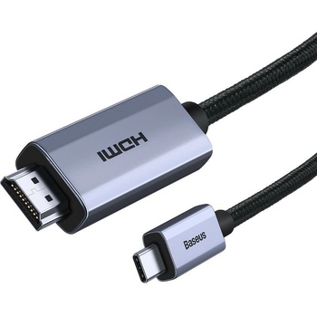 Baseus Кабел Baseus High Definition Series (WKGQ010101), от USB-C(м) към HDMI(м), 2м, черен, 4K@60Hz (WKGQ010101)