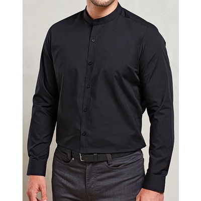 Premier Workwear Pánska košeľa pre servis PR258 Black