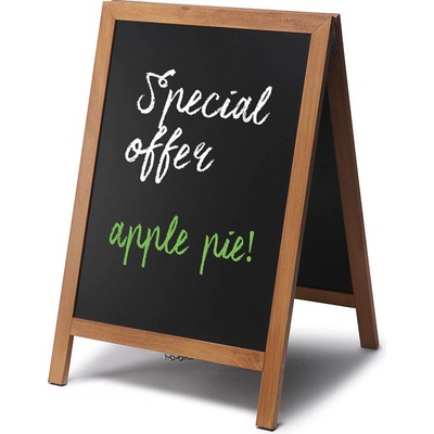 Jansen Display Reklamní áčko s křídovou tabulí 55x85, světle hnědá, 550 x 815 mm