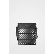 Dara bags crossbody kabelka Dara bags Dariana Middle BW Dots čierna-biela