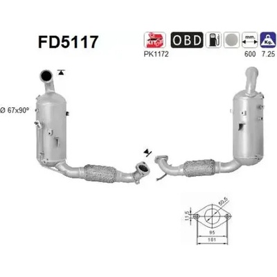 AS Filtr pevných částic ASA FD5117