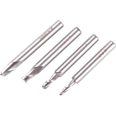 frézy stopkové, sada 4ks, ?3,2-4-6-6,3mm, HSS6542