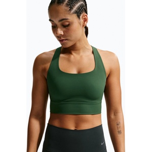 Nike Спортен сутиен Nike Zenvy Light Support Longline fir/white
