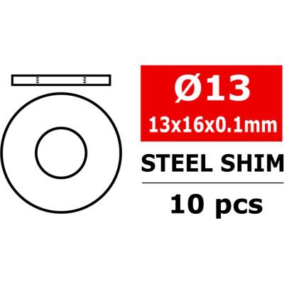 Team corally Шайби за шимване Team Corally Steel Metric Shim 13x16x0, 1mm 10 pcs C-3301-13-16-01 (C-3301-13-16-01)