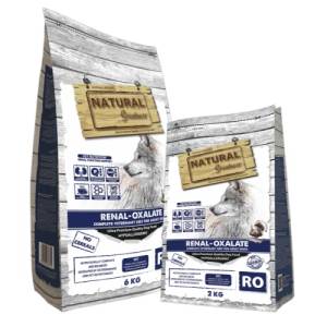 Natural Greatness VET Dog Renal - Oxalate е пълноценна хипоалергенна рецепта без зърнени храни, предназначена за кучета в зряла възраст с хронична бъбречна недостатъчност, 6 кг, Испания ASQ16RE06