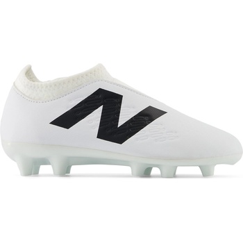 New Balance Юношески футболни бутонки New Balance Tekela V4+ Magique Firm Ground Junior Football Boots - White/Black