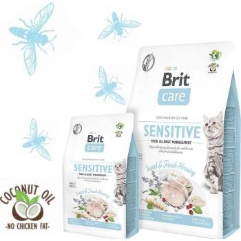 Brit Care Cat Grain-Free Insect- Хипоалергенна суха храна с протеин от насекоми и прясна херинга, за котки с различни кожни и храносмилателни проблеми 7 кг