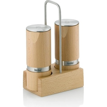 Kela (Германия) Комплект мелнички за сол и пипер kela kauri с поставка - 13 см (kela 12193)