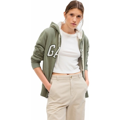 GAP V-FRCH EXC Logo Sherpa khaki čierna