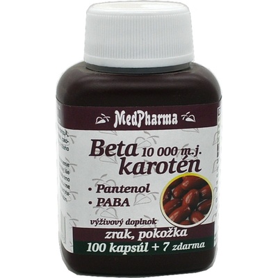 MedPharma Betakarotén 10 000 m.j.+Pantenol+PABA 107 ks