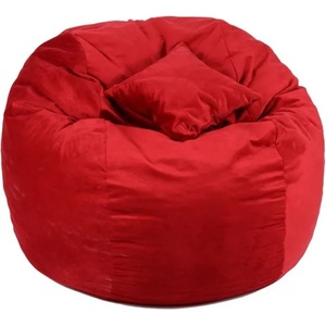 PUFRELAX Комплект, Барбарон и декоративна възглавница, 600л. , King Size - Red Diamond, Перящ се калъф, Трансформира се в легло, Пълнеж с микс от мемори пяна и дунапрен, Гама Plush Honey (PUF-M-KP-PH-REDM) - t