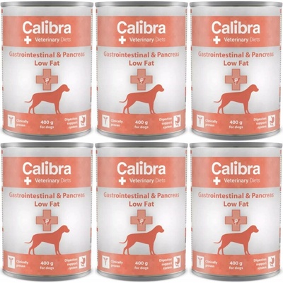 Calibra VD Dog Gastrointestinal & Pancreas Low Fat 6 x 400 g