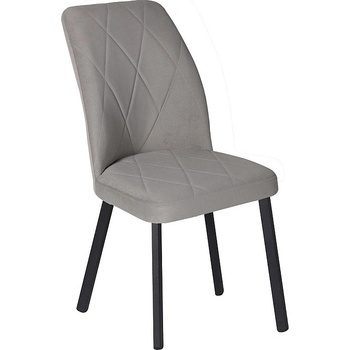 ЕВРОМАР Трапезен стол vika светлосив / черен