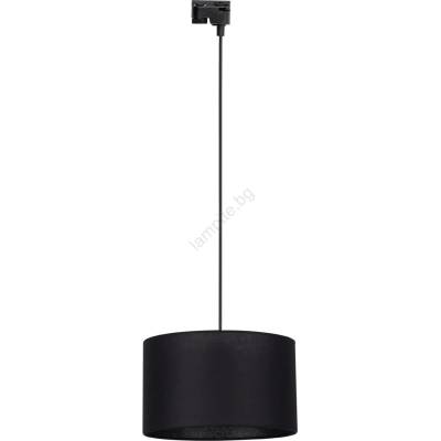 Пендел за релсова система TRACER 1xE27/15W/230V Ø 38 см черен (TK10669)