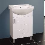 InterCeramic Мебел за баня icp 5385 - pvc, бял гланц, с порцеланов умивалник 4250 (icp 5385)