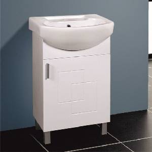 InterCeramic Мебел за баня icp 5385 - pvc, бял гланц, с порцеланов умивалник 4250 (icp 5385)