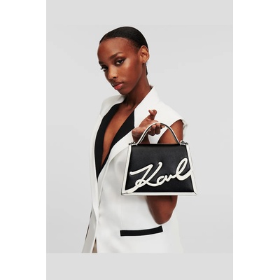 Кожена чанта Karl Lagerfeld K/SIGNATURE (A1W30224)