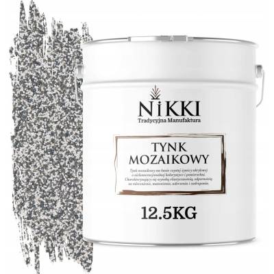 MOZAIKOVÁ OMÍTKA ŽIVIČNÁ 12,5KG VNITŘNÍ VENKOVNÍ BARVA SVĚTLE ŠEDÁ M22