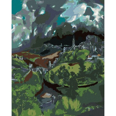 zuty Malování Podle Čísel Pohled Na Toledo El Greco 80 x 100 Cm Plátno Rám