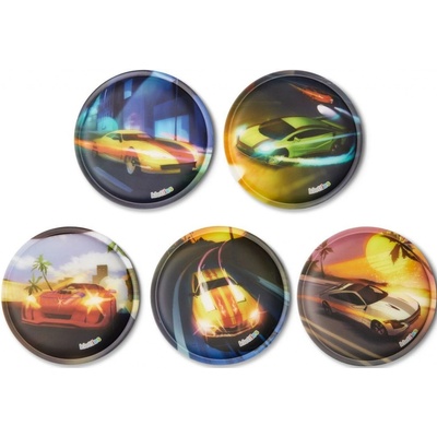 Sada ozdob na batoh Ergobag Kletties Set - Racing Cars