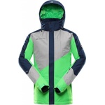 Alpine Pro SARDAR 4 pánska lyžiarska bunda MJCS450563 Neon zelená