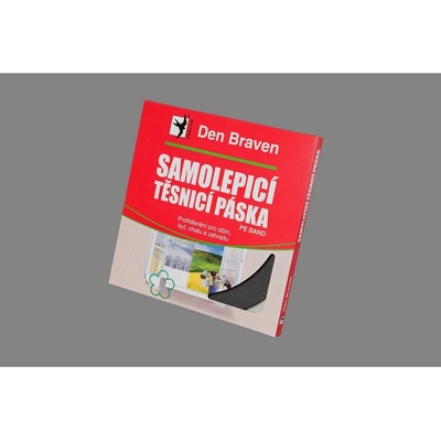 Den Braven Samolepicí těsnicí páska do oken a dveří 9 mm x 2 mm 9 mm x 2 mm x 20 m šedá, cena za ks