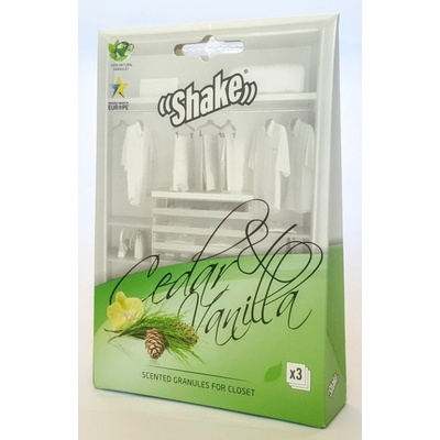 Shake Fragrance Closet Sachets vonné sáčky do skříně Cedar & Vanilla 3 kusy