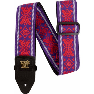 Ernie Ball Royal Flush Red Jacquard Strap (NEW 11-2021)