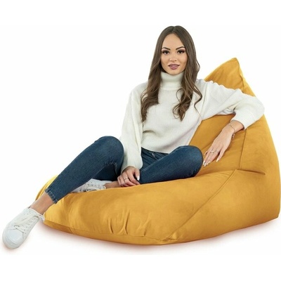 Intermedic SK sedací vak bermudy Plyš Horčicový