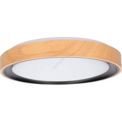 Brilagi - LED таванно осветително тяло FLOCO LED/24W/230V Ø 30 см дърво/черно (BG4741)