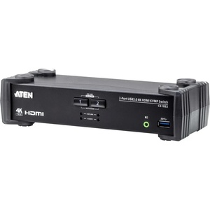 ATEN Kvmp превключвател aten - cs1822, 2-портов, 4k, usb 3.0, hdmi (aten-cs1822-at-g)