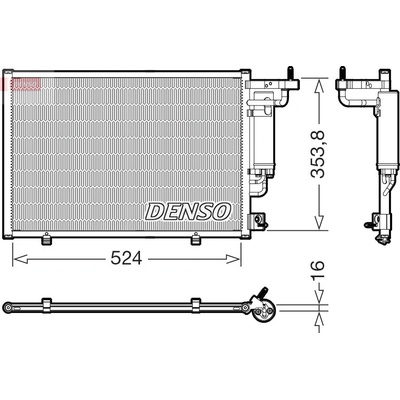 Kondenzátor, klimatizace DENSO DCN10059