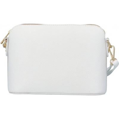 Módní dámská kožená crossbody kabelka Jurina bílá