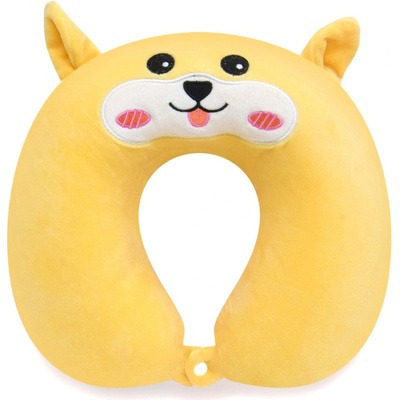 Kufreplus Cestovný vankúš s pamäťovou penou TPMF23 Psík 28x30