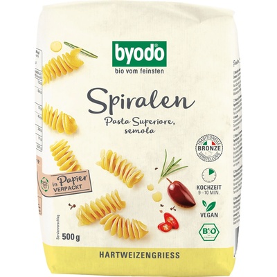 Byodo Spirálky semolinové bio 0,5 kg