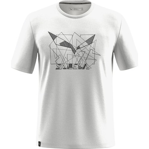 Salewa Мъжка спортна тениска Salewa Eagle Geometric T-Shirt Sport shirt - Optical White - размер 50 (EU) (216-6027-0213)