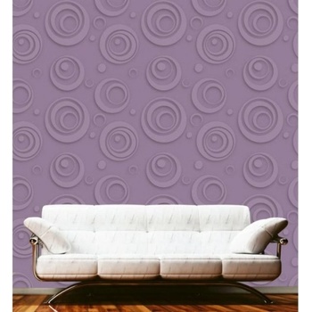 DIMEX ART s. r. o Луксозна флизелинова тапета лилави ретро кръгове