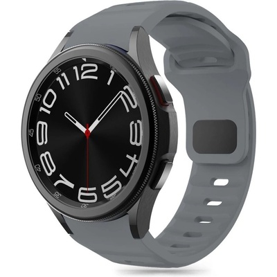 Tech-Protect Силиконова каишка за часовник Samsung Galaxy Watch 4/5/5Pro/6/7/FE от Tech-Protect Silicone Line - Crayon Grey (5906302313631)