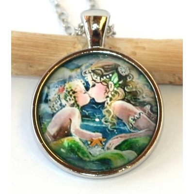 Jewerly Fashion Řetízek Amulet Mořská víla, Maminka líbá dítě, Láska 2191