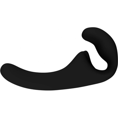 Strapless dildo Lola Games Natural Temptation čierne, vkládacie dildo 24 x 3,9 cm