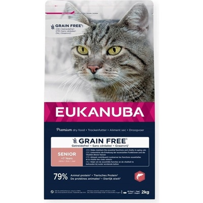 EUKANUBA Grain Free Senior Łosoś 2 kg