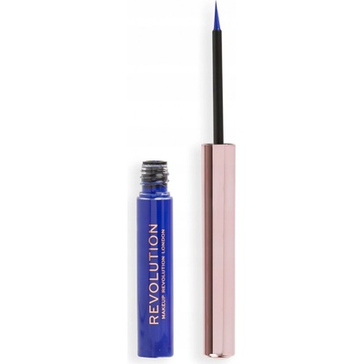 Makeup Revolution Super Flick tekuté linky na oči Blue 2,4 ml
