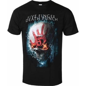 Image 1 of ROCK OFF мъжка тениска Five Finger Death Punch - Interface Skull BL - ROCK OFF - FFDPTS36MB