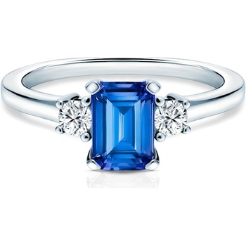 SAVICKI Годежен пръстен Savicki: бяло злато, сапфир, диаманти
