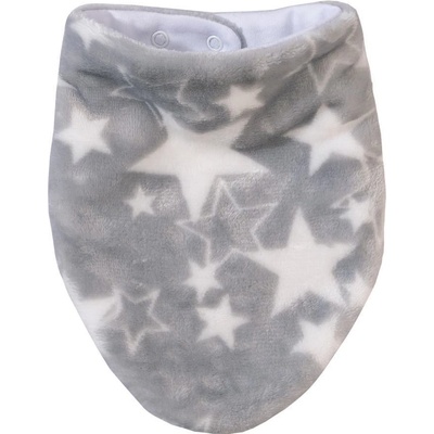 ESITO Zimní šátek na krk Mikroplyš Hvězdička podšitý bavlnou šedá – Zboží Dáma