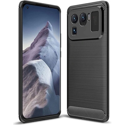 Púzdro SES Ochranné silikónové karbón Xiaomi Mi 11 Ultra - čierne