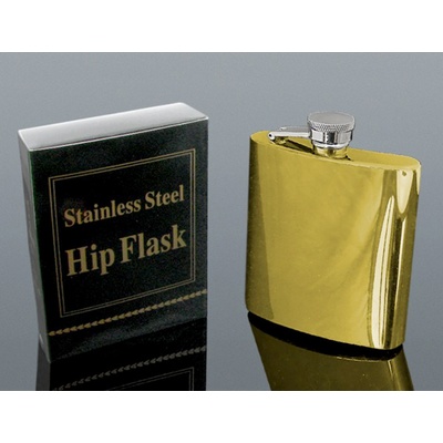Ploskačka zlatá lesklá 6Oz. 180ml