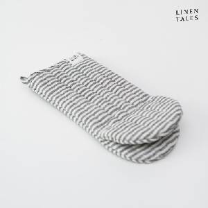 Linen Tales Ленена ръкавица за фурна Thin Black Stripes - Linen Tales (LT-OM-1S-THS)