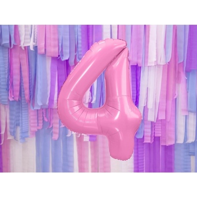 Party Deco FB1P 4 081 Fóliový balón Číslo ružový 86cm 4